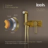 Смеситель для биде + гигиенический душ Iddis DUNMGV0i08, рычажное управление, цвет золото матовое