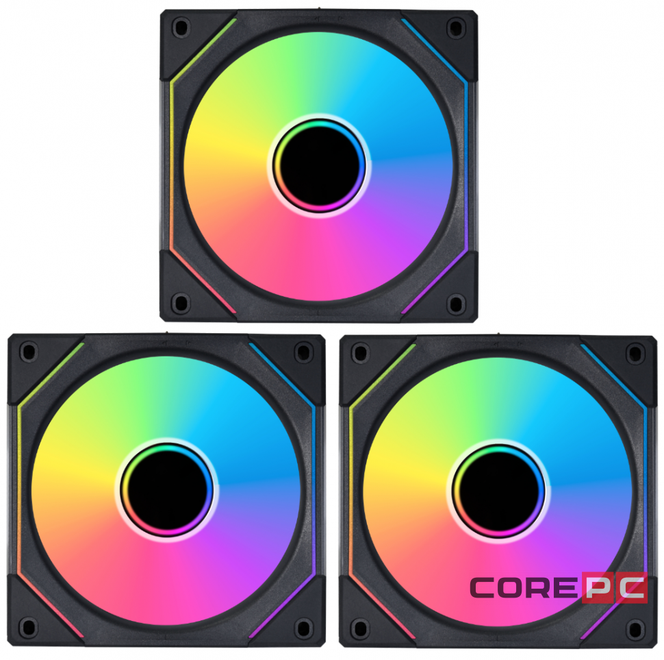 Комплект вентиляторов для корпуса Lian Li UNI FAN SL-INF 120 ARGB Black (G99.12SLIN3B.R0)