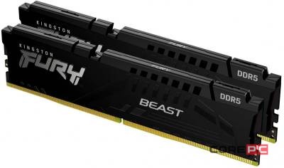 Оперативная память 32 Gb 6000 MHz Kingston FURY Beast Black (KF560C30BBEK2-32)