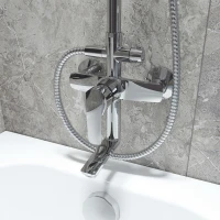Душевая система Iddis 35к RAYSB3Fi06 Рэй (Ray) лейка тропический душ, хром