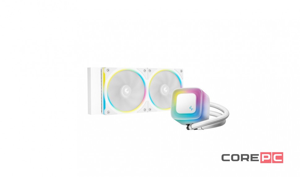 Система жидкостного охлаждения для процессора Deepcool LE240 PRO WH ARGB White