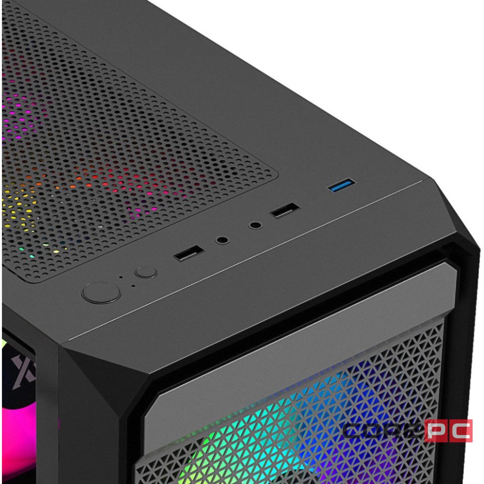 Компьютерный корпус XASTRA A303M 3ARGB Black (A303M-2FC14A-1FC12A-D)