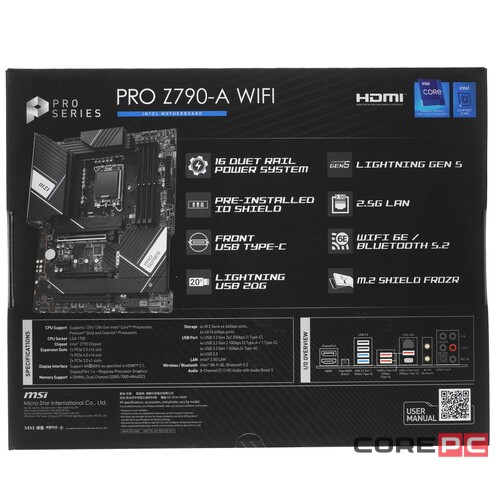 Материнская плата MSI PRO Z790-A WIFI