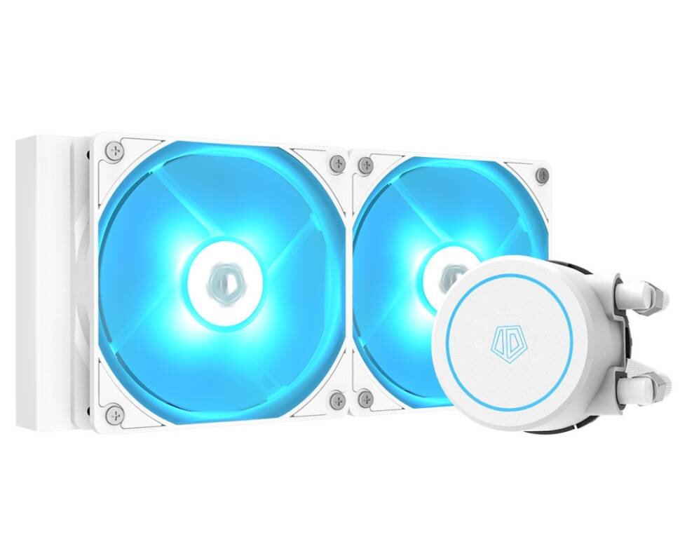 Система жидкостного охлаждения для процессора ID-COOLING AURAFLOW X 240 EVO SNOW RGB PWM