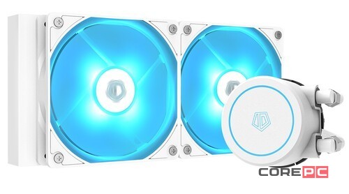 Система жидкостного охлаждения для процессора ID-COOLING AURAFLOW X 240 EVO SNOW RGB PWM