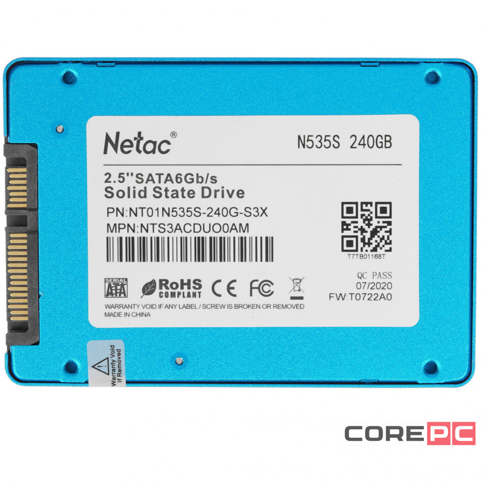 Твердотельный накопитель NETAC 240 Gb (NT01N535S-240G-S3X)