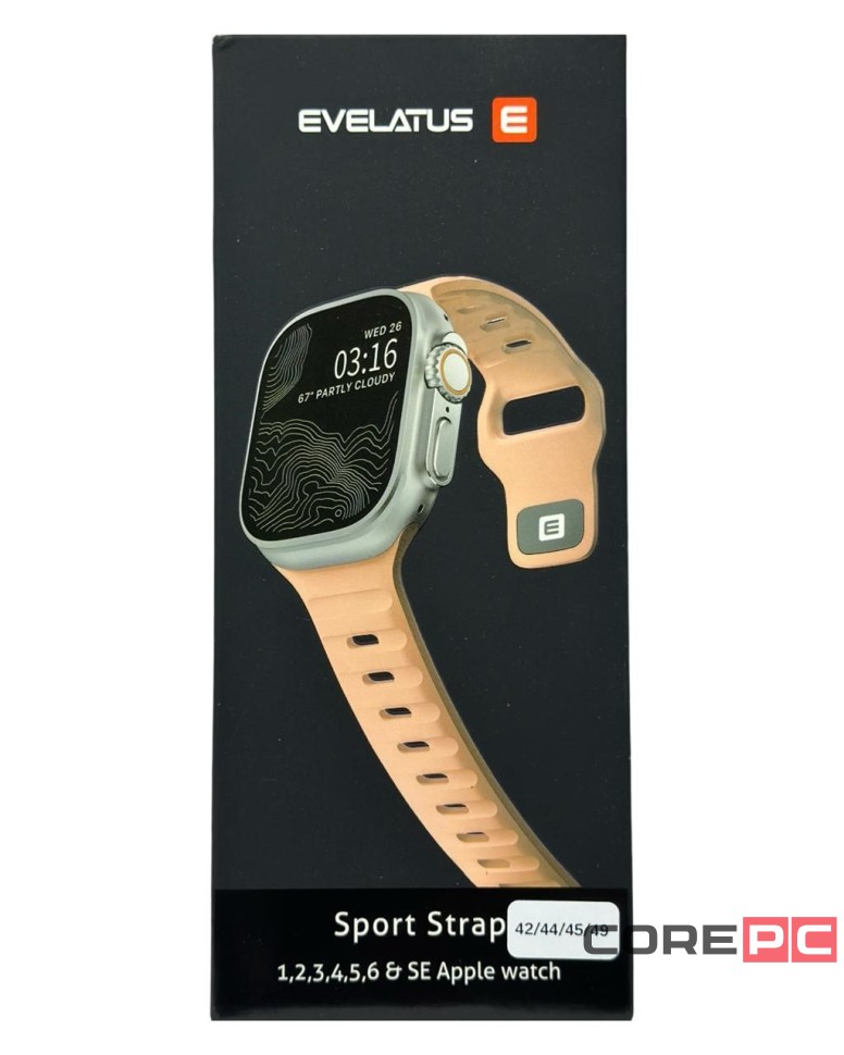 Сменный браслет Evelatus для Apple Watch 42-44-45-49mm розовый