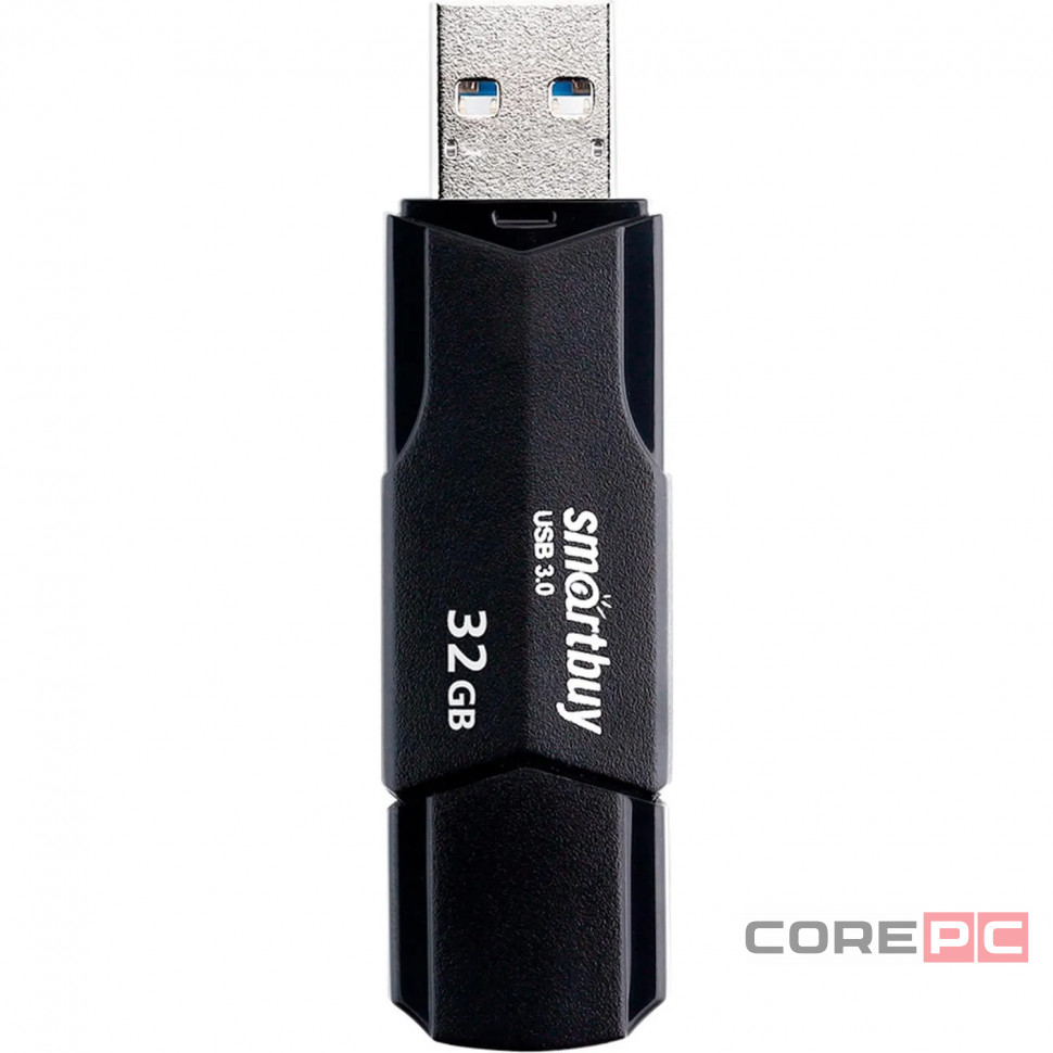 3.1 USB флеш накопитель Smartbuy 32GB Clue black (SB32GBCLU-K3)