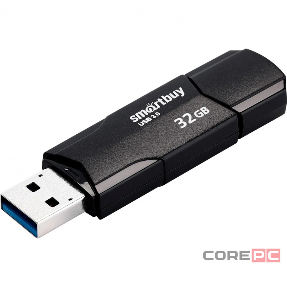 3.1 USB флеш накопитель Smartbuy 32GB Clue black (SB32GBCLU-K3)