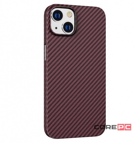 Накладка для i-Phone 14 Max Hoco Cave Magnetic case тонкий красный