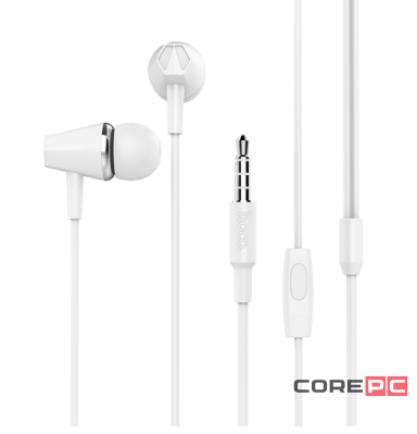 Проводная стерео-гарнитура Hoco M34 Honor Jack 3,5mm (белый)