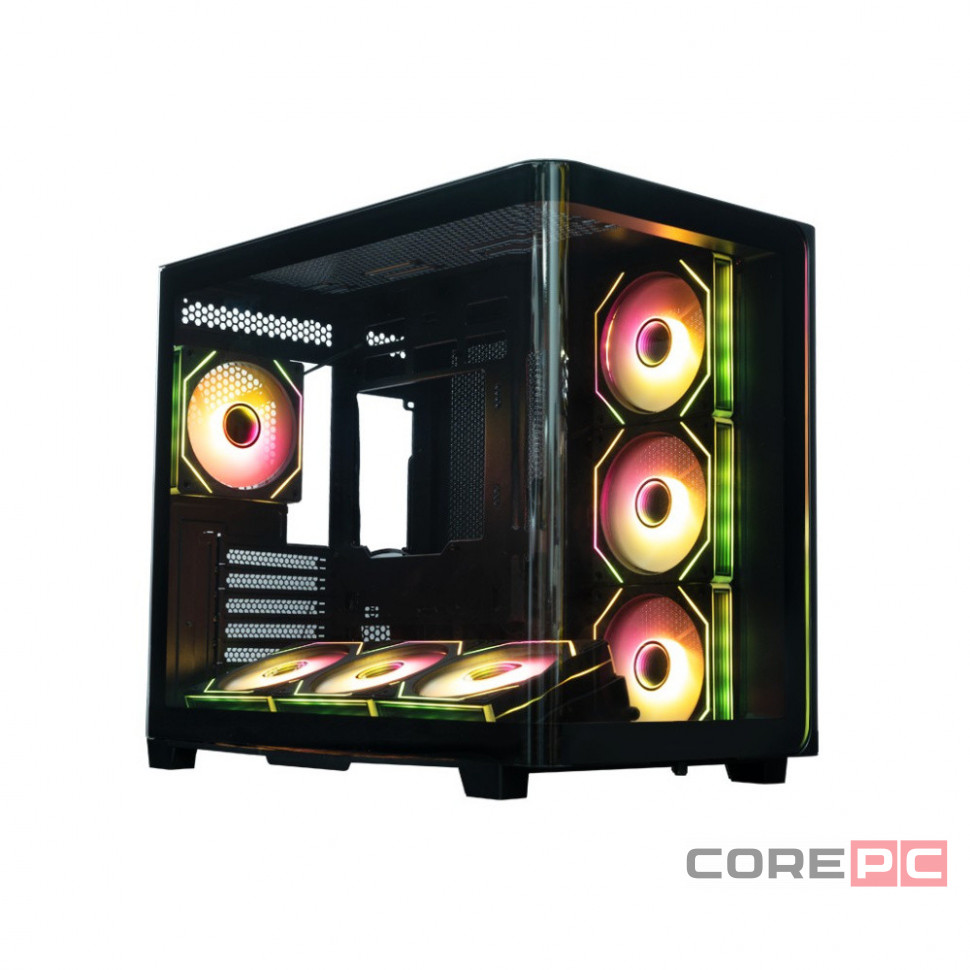 Компьютерный корпус XASTRA QR600 7ARGB C10-UC LED Strip ARGB Black (QR600-7FM12A-C10-UC)