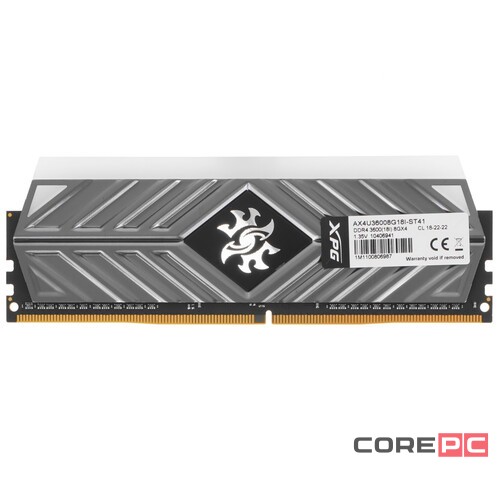 Оперативная память 8 Gb 3600 MHz ADATA XPG SPECTRIX D45G RGB (AX4U36008G18I-ST41)