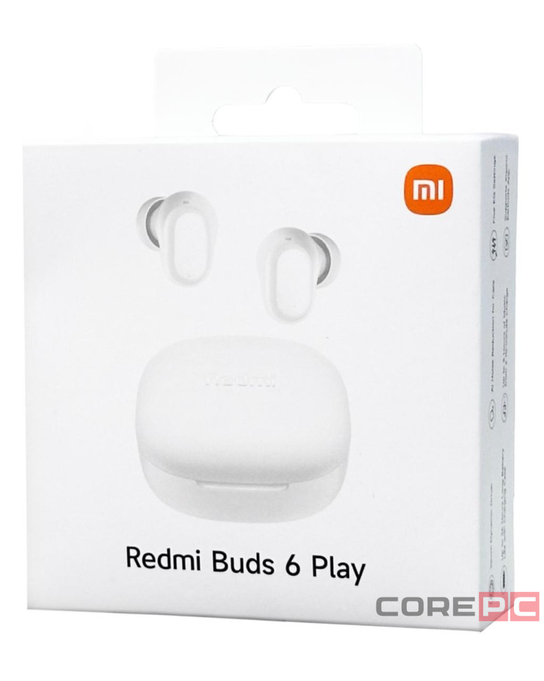 Наушники беспроводные Xiaomi Redmi Buds 6 Play EU белые