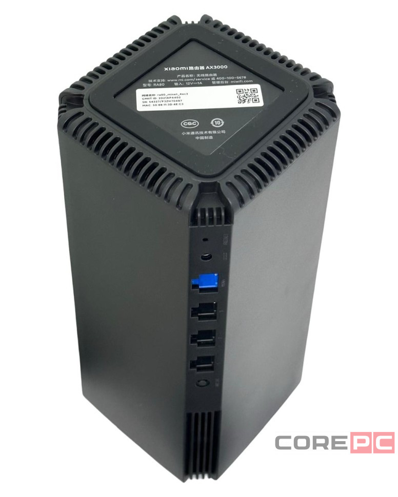 Wi-Fi роутер Xiaomi Router AX3000 черный