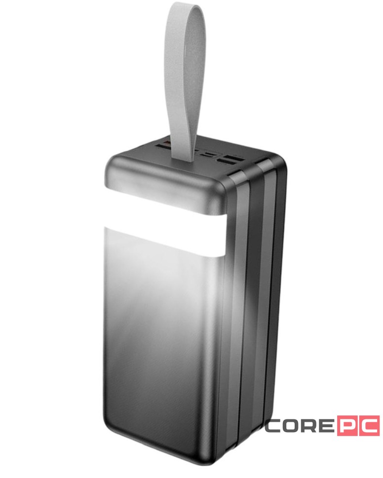 Powerbank Hoco DB50 80000mAh 4USB/Micro/Type-C/Lightning с фонариком черный