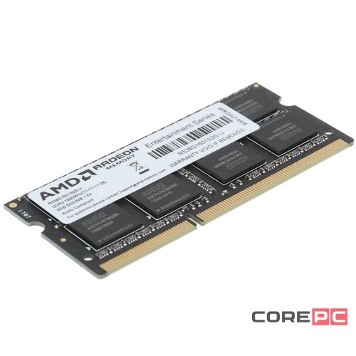 Оперативная память 8 Gb 1600 MHz AMD R5 ENTERTAINMENT SERIES Black (R538G1601S2S-UO)