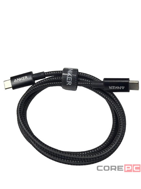 Usb Кабель-зарядка Type-C на Type-C Anker (A8756621) 100W 1м в оплетке черный