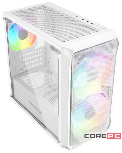 Компьютерный корпус Powercase MISTRAL Micro A3W TG ARGB White CMMAW-A3