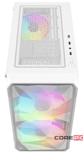 Компьютерный корпус Powercase MISTRAL Micro A3W TG ARGB White CMMAW-A3