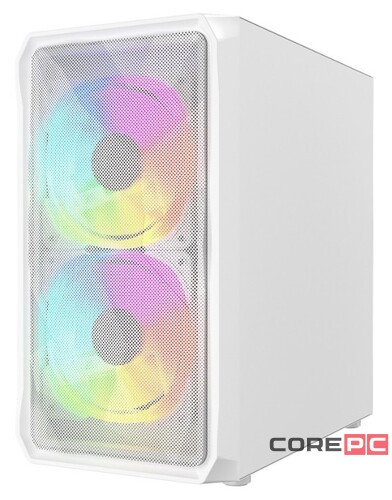 Компьютерный корпус Powercase MISTRAL Micro A3W TG ARGB White CMMAW-A3