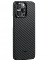 Накладка для i-Phone 15 Pro 6.1" Pitaka MagEZ Case Pro 4 Protective Yet Slim черно-серый, кевлар