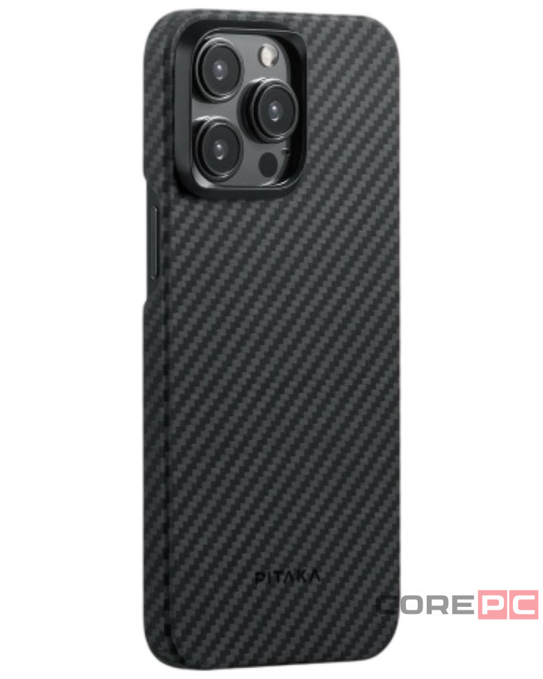 Накладка для i-Phone 15 Pro 6.1" Pitaka MagEZ Case Pro 4 Protective Yet Slim черно-серый, кевлар