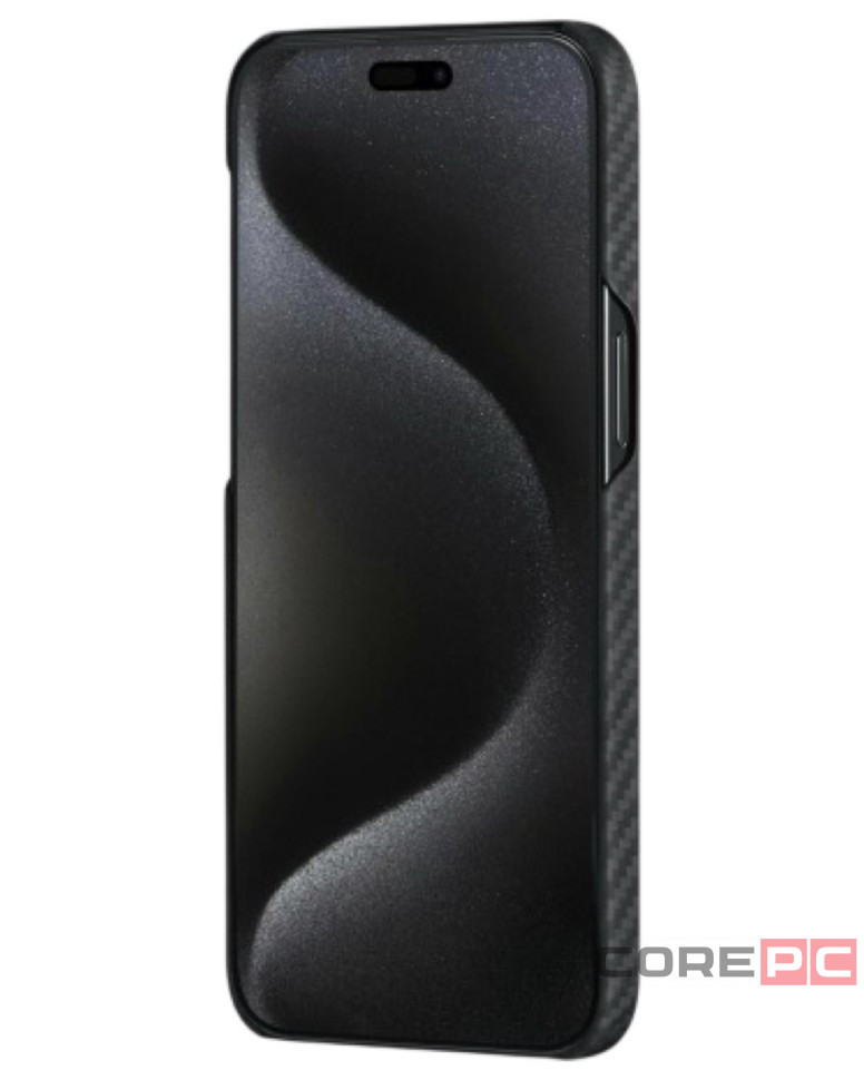 Накладка для i-Phone 15 Pro 6.1" Pitaka MagEZ Case Pro 4 Protective Yet Slim черно-серый, кевлар