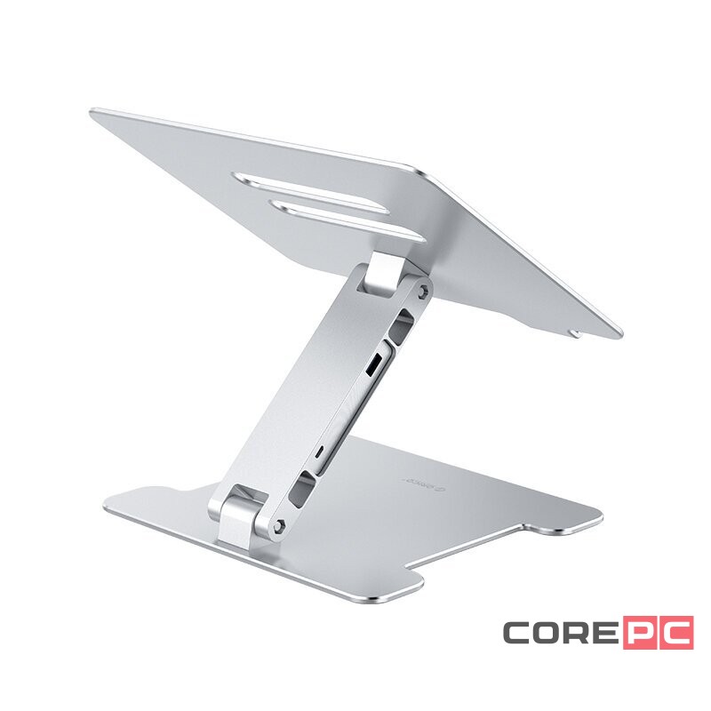Охлаждающая подставка c USB-хабом для ноутбука Orico LST-2AS 1xUSB2.0/1xUSB3.0/SD серебристая