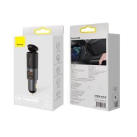 Автомобильное заряд. устр. Baseus Share 1USB/1C 3.4A 60W CCBT-C0G черное
