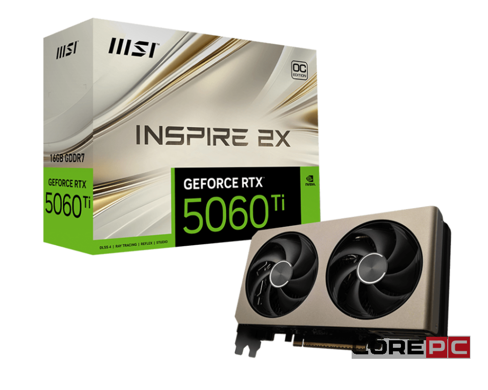 Видеокарта MSI (G506T-16I2C) GeForce RTX 5060 Ti 16G INSPIRE 2X OC