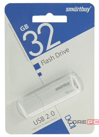 USB флеш накопитель SmartBuy 32GB Clue White (SB32GBCLU-W)