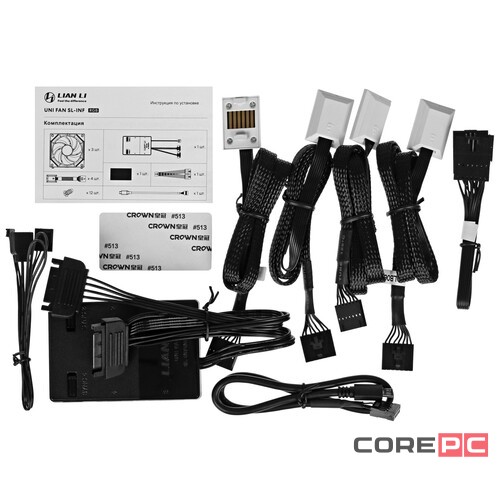 Комплект вентиляторов для корпуса Lian Li UNI FAN SL-INF 120 ARGB White (G99.12SLIN3W.R0)