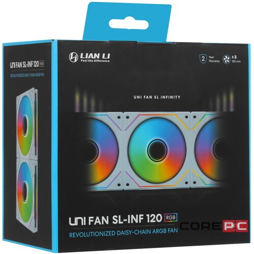 Комплект вентиляторов для корпуса Lian Li UNI FAN SL-INF 120 ARGB White (G99.12SLIN3W.R0)