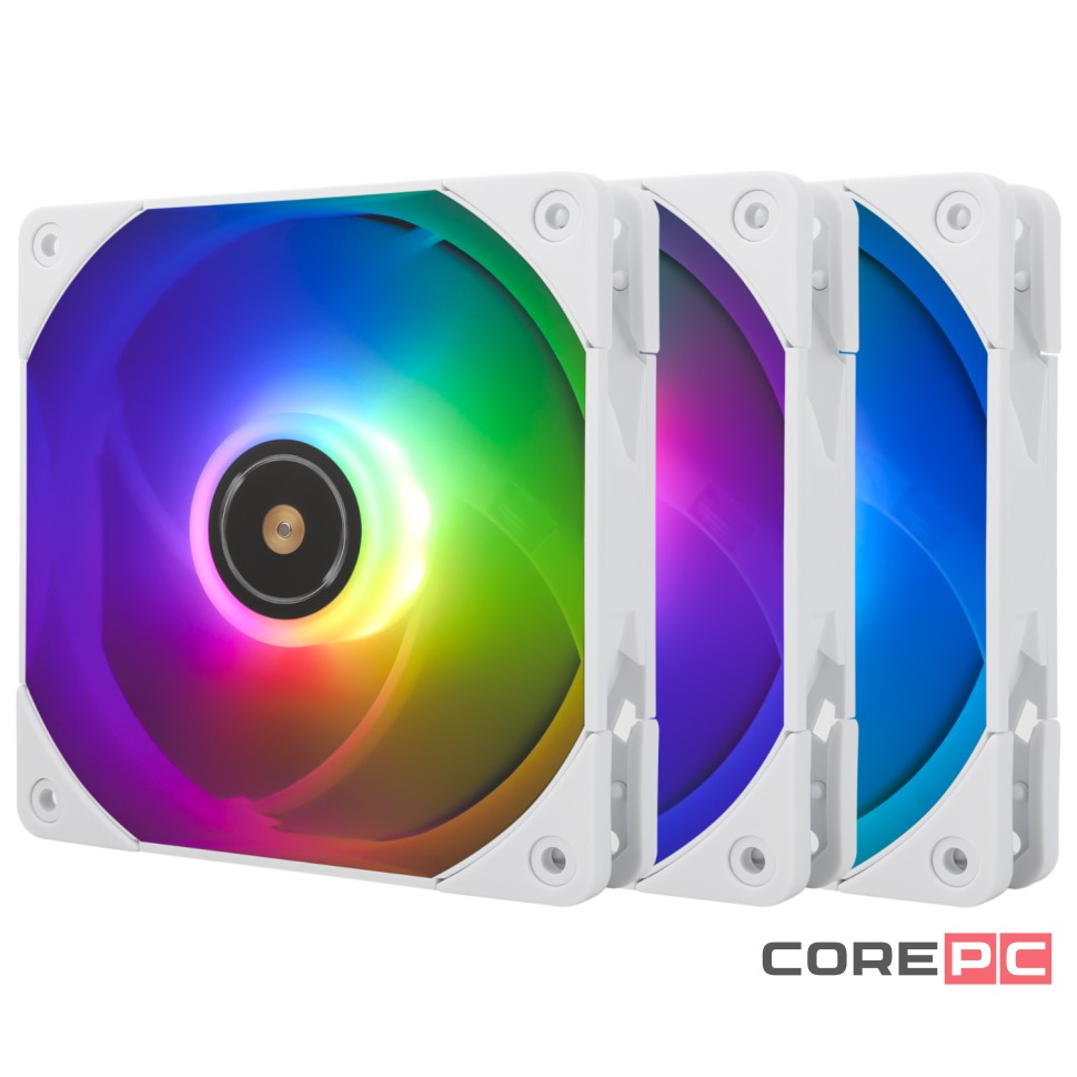 Комплект вентиляторов для корпуса Thermalright TL-E12W-S ARGB White (TRTLE12WS.3P)