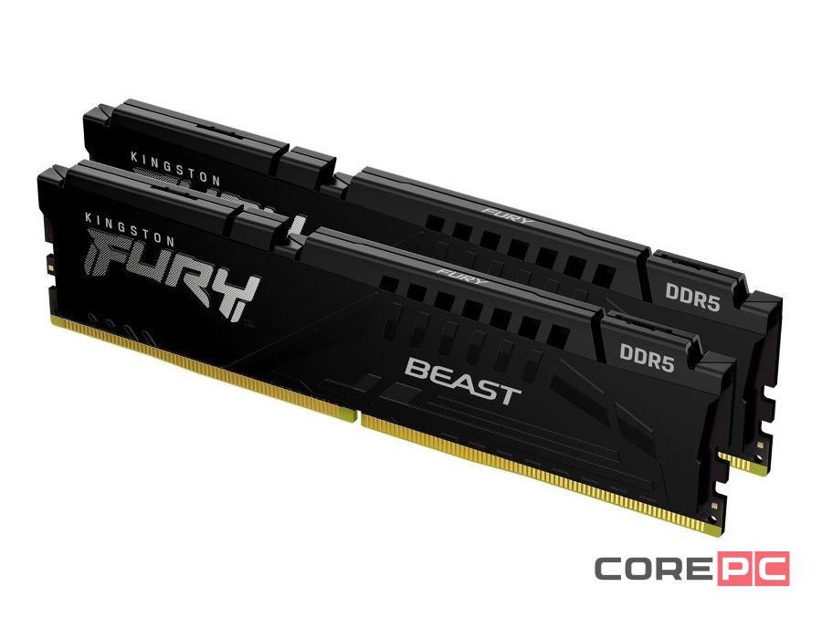 Оперативная память 32 Gb 6000 MHz Kingston FURY Beast Black (KF560C30BBK2-32)