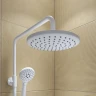 Душевая система Iddis 35к RAYWT3Fi06 Рэй (Ray) лейка тропический душ, белый матовый