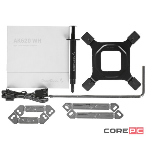 Кулер для процессора Deepcool AK620 WH RET White R-AK620-WHNNMT-G-1