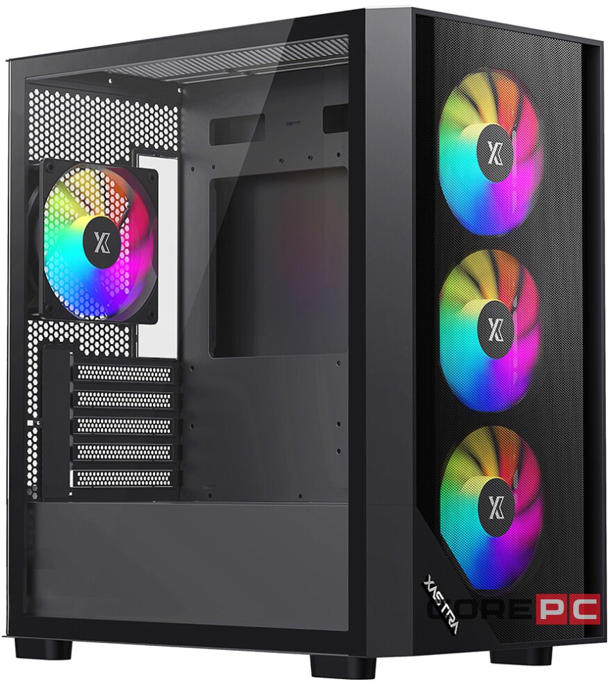 Компьютерный корпус XASTRA A401M 4ARGB Black (A401M-4FC12A-BK)