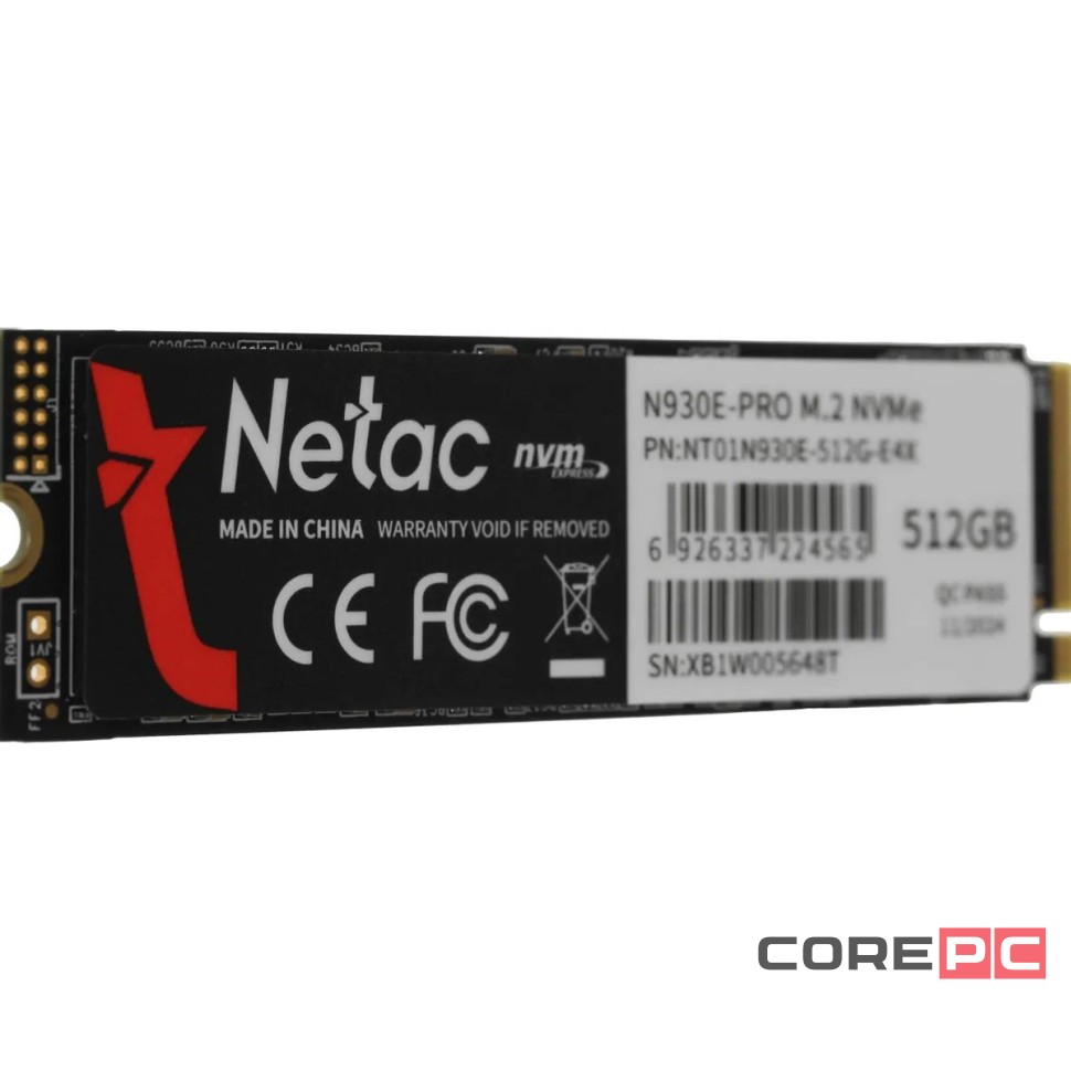 Твердотельный накопитель NETAC 512 Gb NT01N930E-512G-E4X