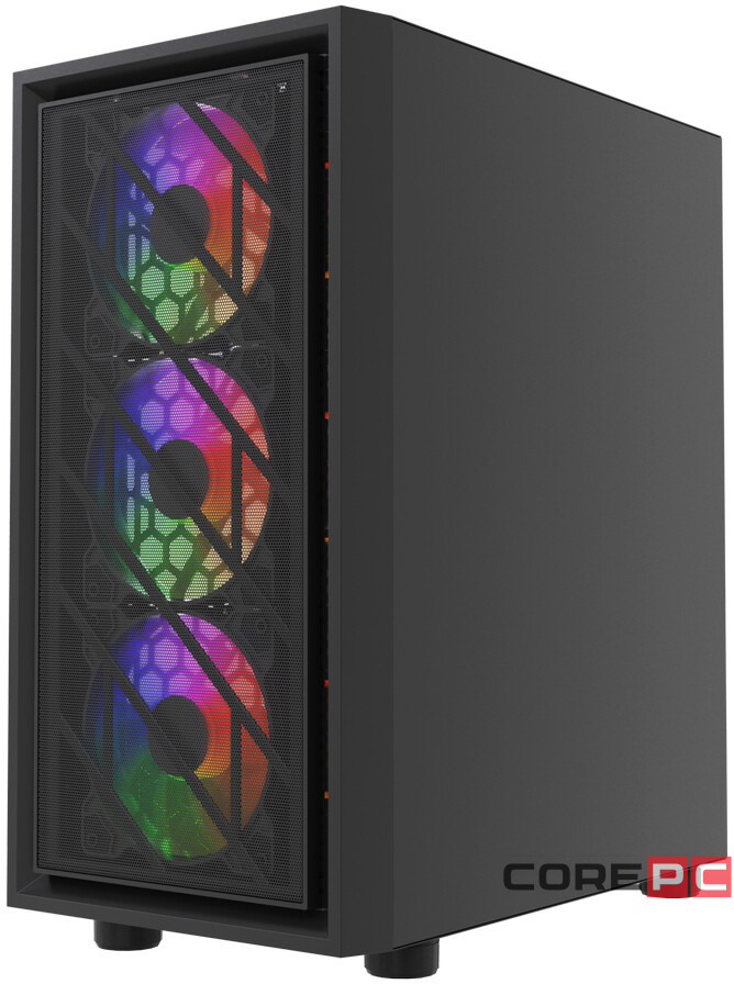 Компьютерный корпус Powercase Mistral Micro EM16 FRGB Black (CMMEM16B-L4)