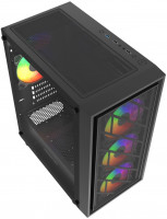 Компьютерный корпус Powercase Mistral Micro EM16 FRGB Black (CMMEM16B-L4)