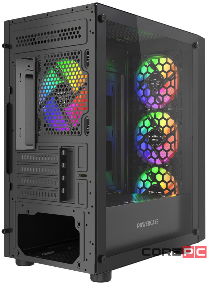 Компьютерный корпус Powercase Mistral Micro EM16 FRGB Black (CMMEM16B-L4)