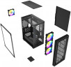Компьютерный корпус Powercase Mistral Micro EM16 FRGB Black (CMMEM16B-L4)