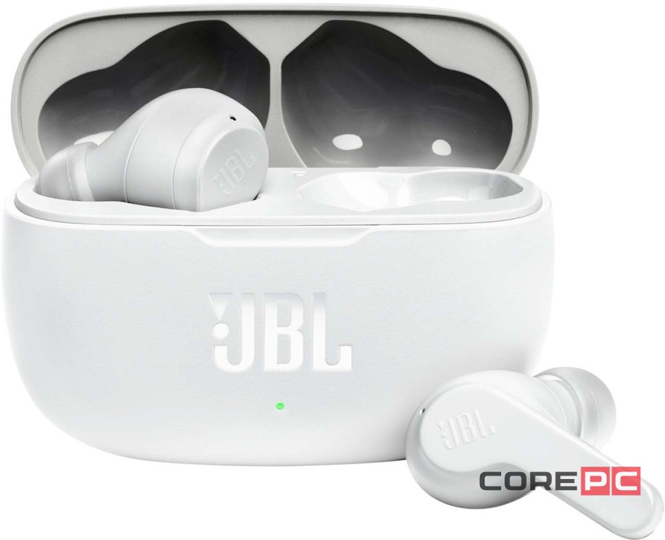 Беспроводные наушники TWS JBL Wave 200 BT5.0/48mAh (500mAh)/5ч/USB-C белая