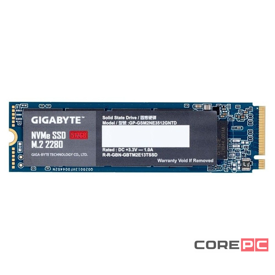Твердотельный накопитель Gigabyte 512 Gb (G3NVME512G)