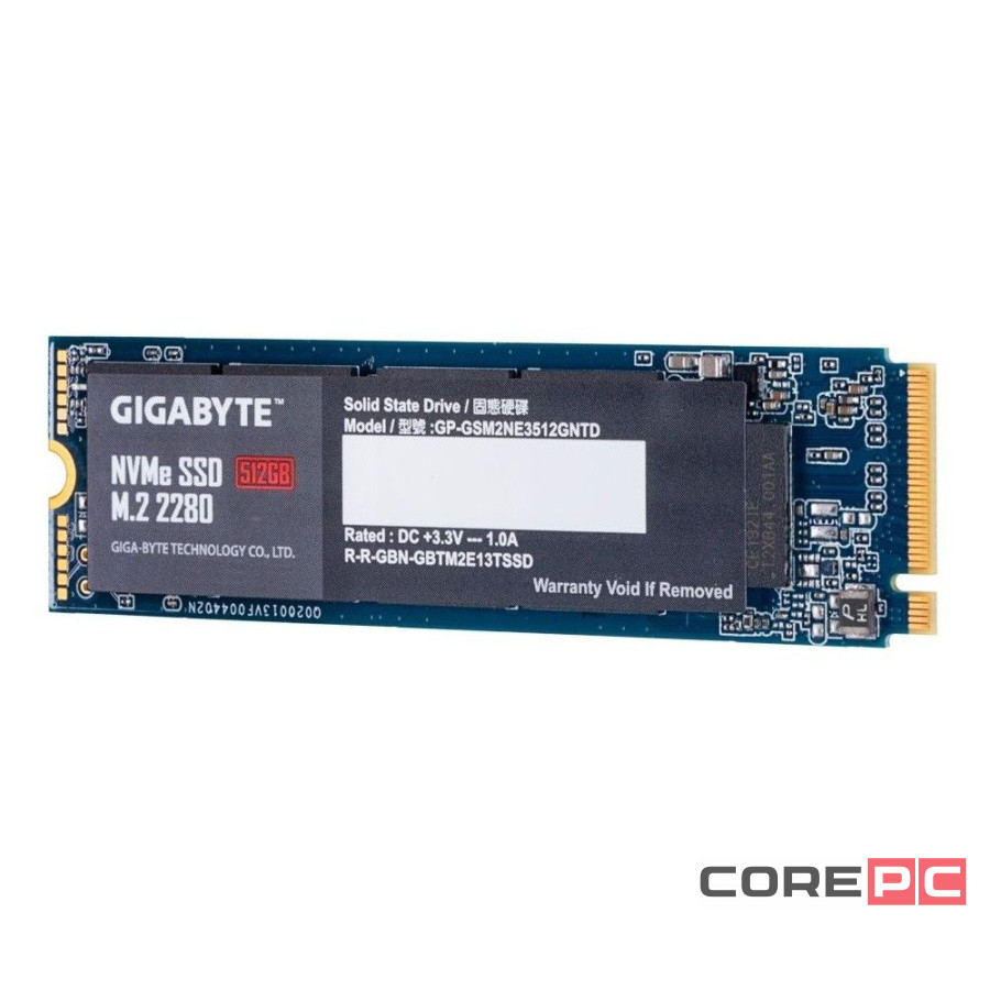 Твердотельный накопитель Gigabyte 512 Gb (G3NVME512G)