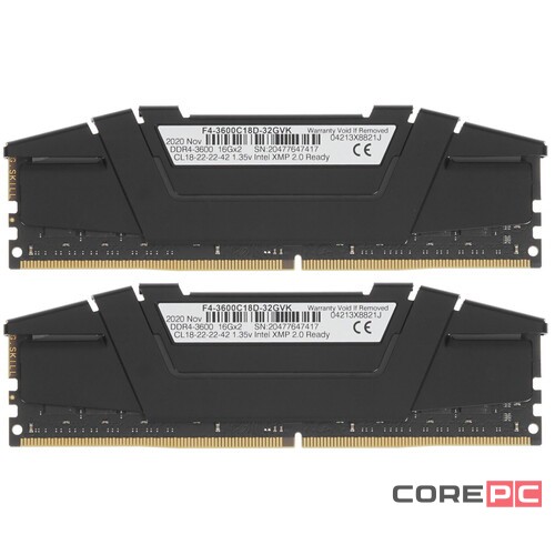 Оперативная память 32 Gb 3600 MHz G.Skill RIPJAWS V (F4-3600C18D-32GVK)