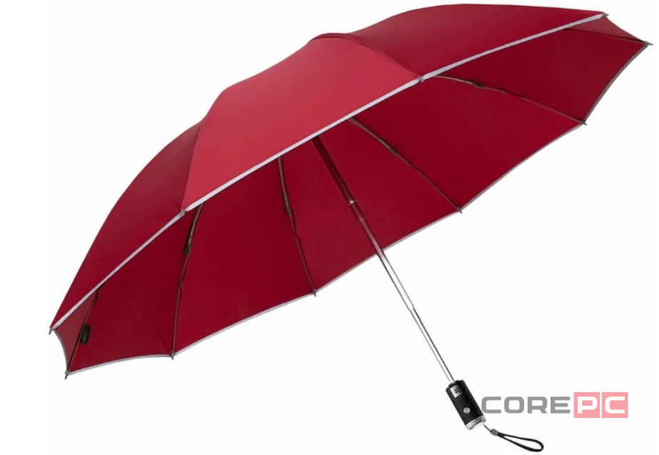 Зонт Xiaomi Zuodu Automatic Umbrella LED красный