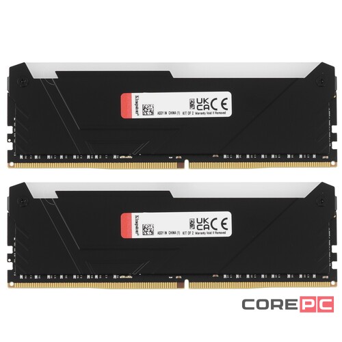 Оперативная память 16 Gb 3600 MHz Kingston FURY Beast RGB XMP Black (KF436C17BB2AK2/16)